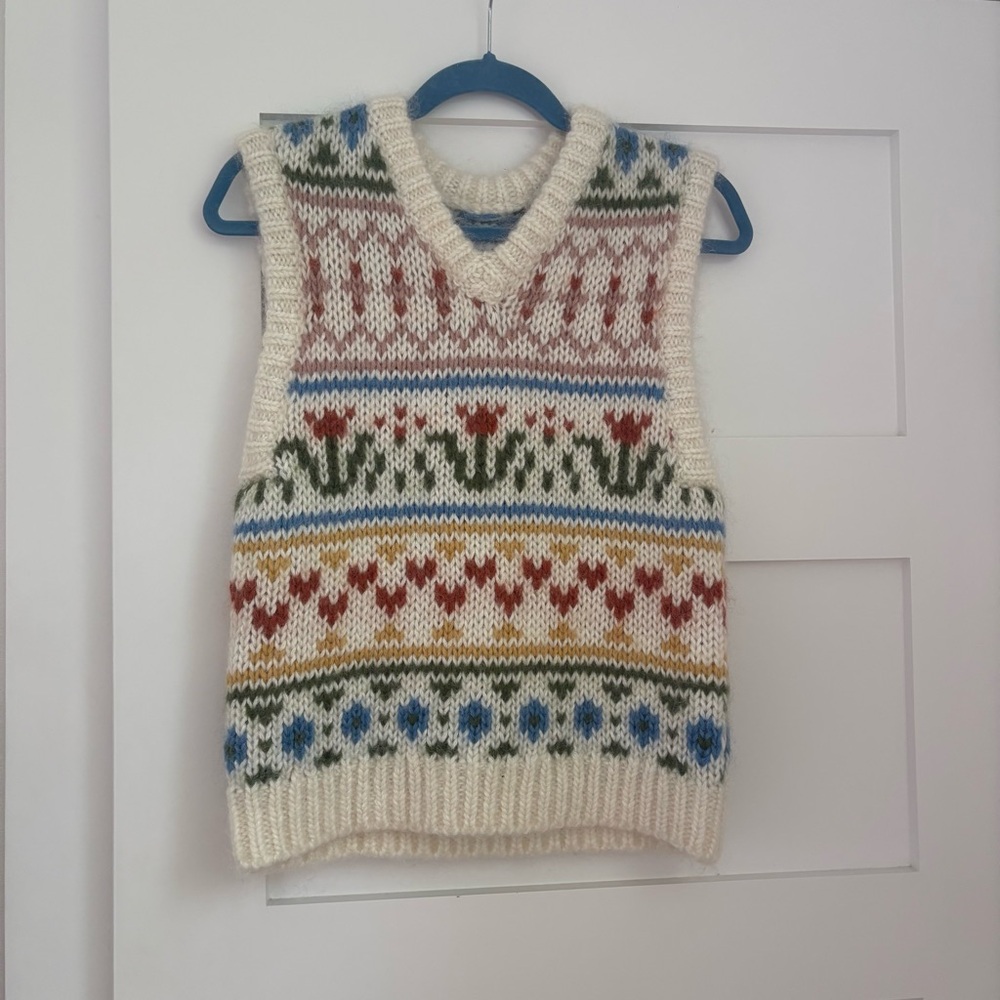 Samsoe & Samsoe Simones Sweater Vest Whisper White